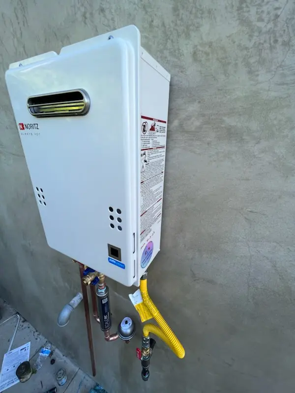 Tankless water heater installation for Fort Irwin homes