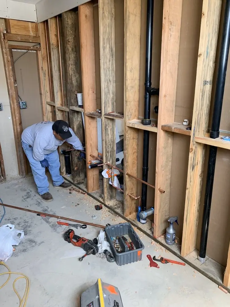 Commercial rough-in plumbing for Gas Line Repair in Fort Irwin